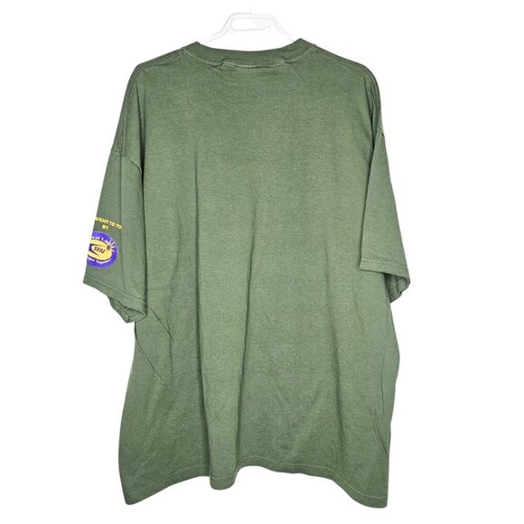 Men's Army Green Short Sleeve T-Shirt, 2XL, 100% Cotton - Picture 2 of 10
